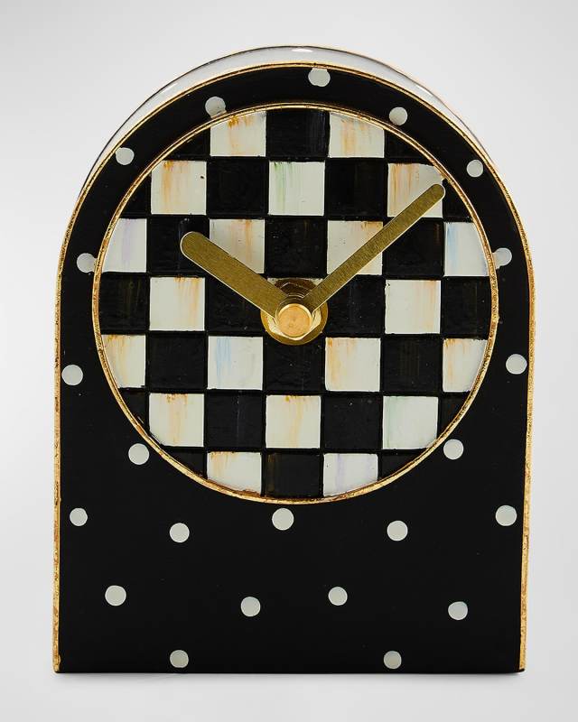 Courtly Check and Dot Clock